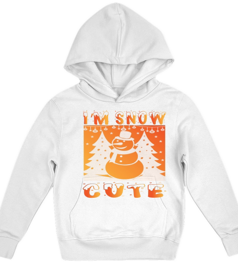 Im snow cute christmas shirt Kids Hoodie