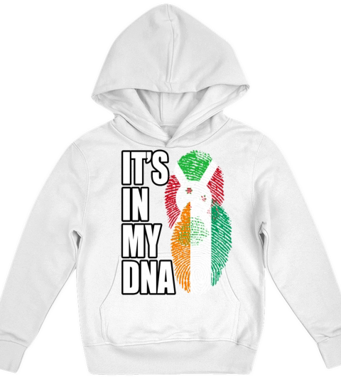Ivorian And Burundian Mix Heritage DNA Flag Kids Hoodie