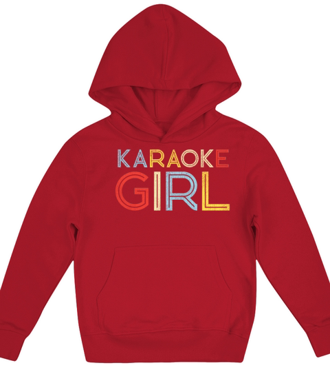 Karaoke Singer Retro Vintage Kids Hoodie