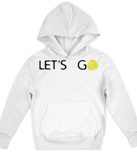Lets go spin 45s records - funny retro saying Kids Hoodie