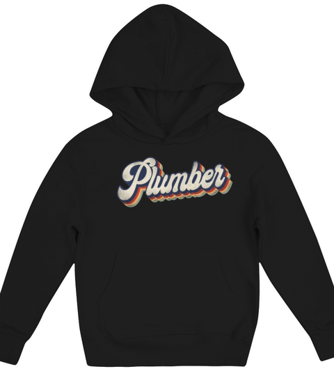 Plumbing Plumber Retro Vintage Kids Hoodie