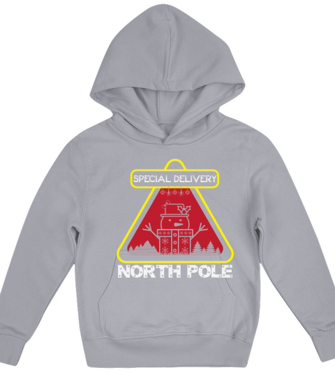 Special delivery north pole christmas shirt Kids Hoodie
