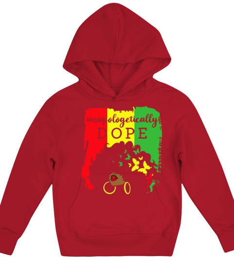 Unapologetically Dope Black History Month African Kids Hoodie