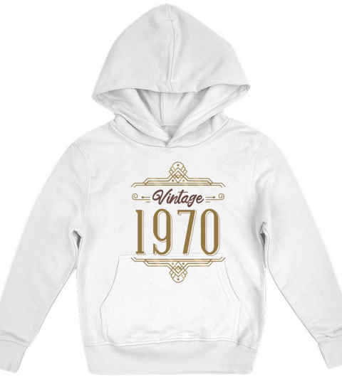 Vintage 1970 Kids Hoodie