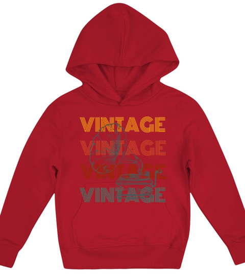 VINTAGE Gramophone Kids Hoodie