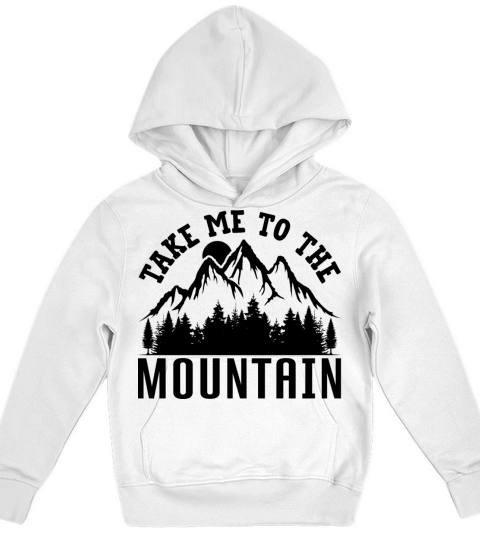 Vintage Mountains Climber Hiker Kids Hoodie