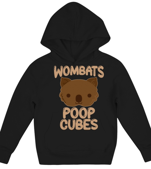 Wombats Poop Cubes For A Wombats Lover Kids Hoodie