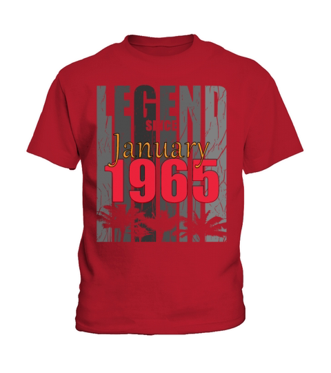 1965 January vintage birthday Kids T-Shirt