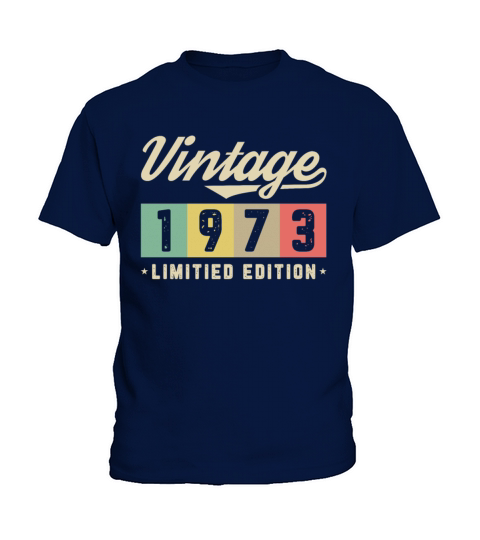 1973 Vintage born in Retro age Birthday gift idea Kids T-Shirt