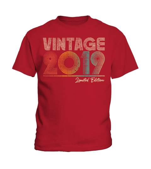 4 Years Old Vintage 2019 4th Birthday Gifts Kids T-Shirt