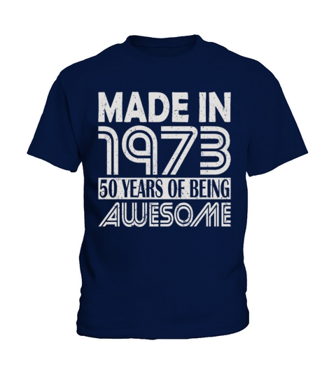 50th birthday vintage 1973 50 years Kids T-Shirt