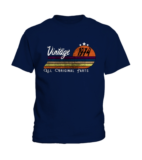 Born In 1974 Vintage Retro Classic Gifts Kids T-Shirt