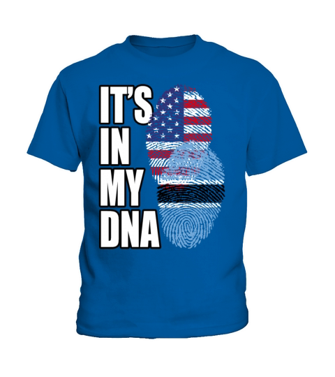 Botswana And American Mix Heritage DNA Flag Kids T-Shirt