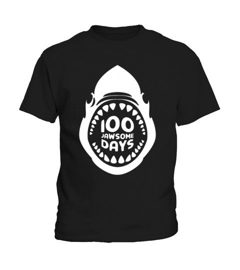 Jawsome Shark 100 Days Of School Kids T-Shirt