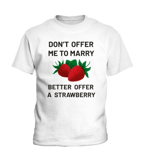 Strawberries Lover Funny Strawberry Fruit Kids T-Shirt
