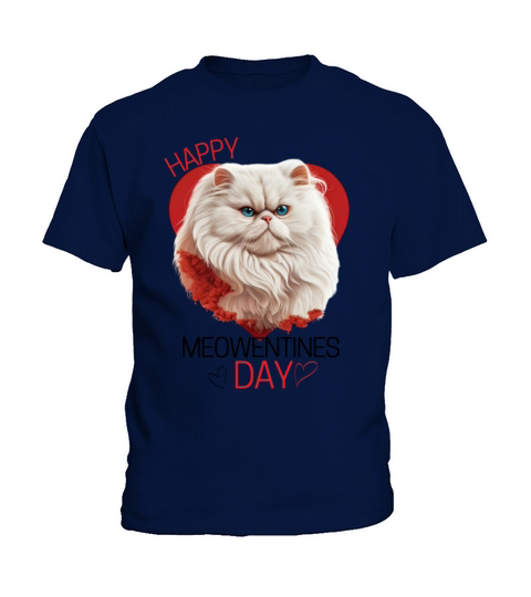 valentines day cat Kitty Valentine Gift for her Kids T-Shirt