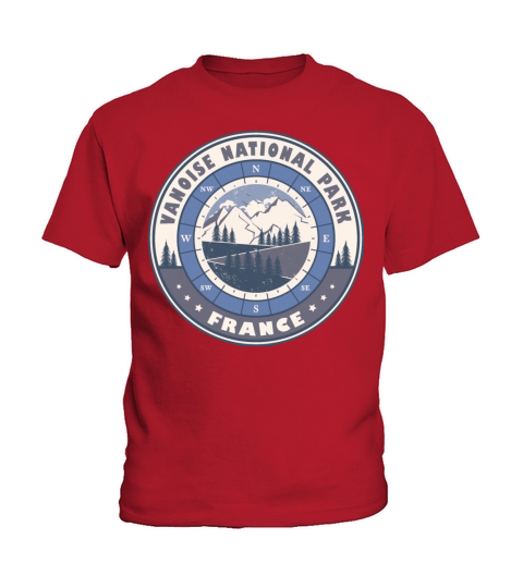 Vanoise National Park France Vintage Hiking Design Kids T-Shirt