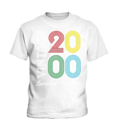 Vintage 2000 Vintage Birthday Retro Vintage Kids T-Shirt