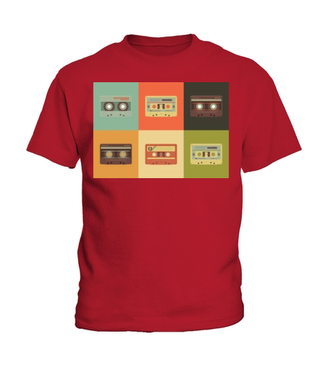 Vintage Retro Cassette Design Kids T-Shirt