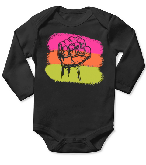 Black History Month Black Lives Matter African Long Sleeve Baby One-Piece