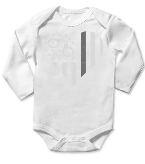 Correctional Officer Patriotic Long Sleeve Baby One-Piece