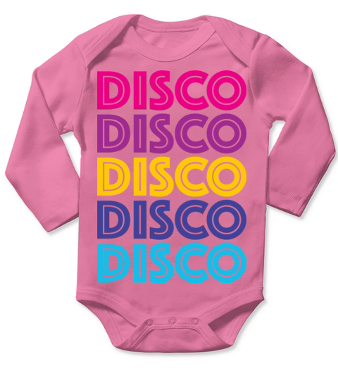 DISCO - Retro vintage Long Sleeve Baby One-Piece