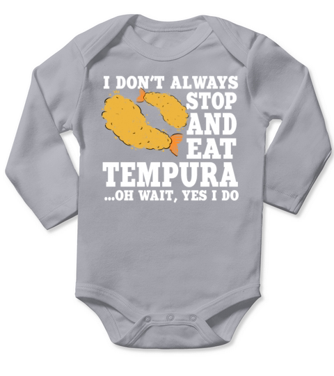 Funny Tempura Lover Quote Long Sleeve Baby One-Piece