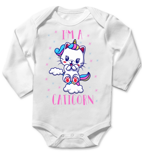 im catcorn58 Long Sleeve Baby One-Piece