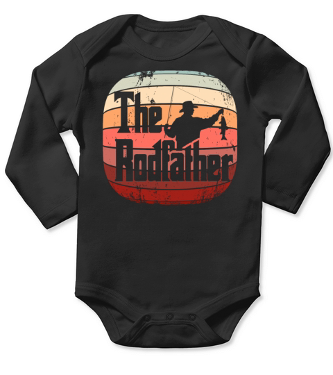 Retro Vintage - The rod Father Long Sleeve Baby One-Piece