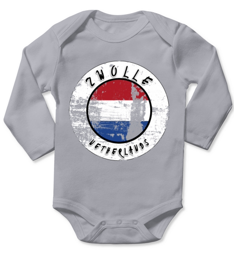 Zwolle Netherlands Vintage Long Sleeve Baby One-Piece