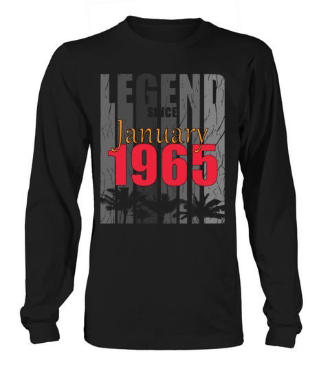 1965 January vintage birthday Long sleeved Unisex