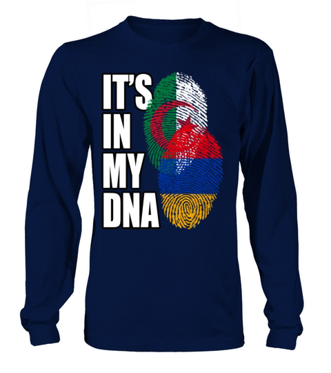 Armenian And Albanian Mix Heritage DNA Flag Long sleeved Unisex