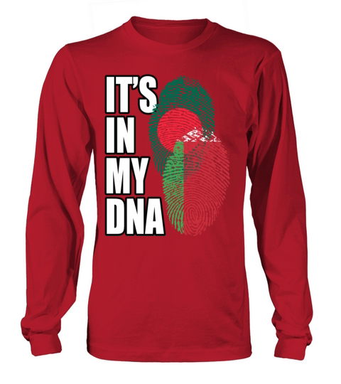 Belarusian And Bangladeshi Mix Heritage DNA Flag Long sleeved Unisex