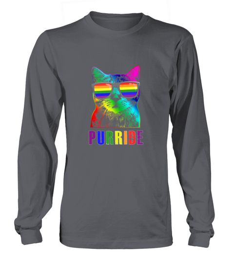 Gay Pride Shirts for Women Men LGBT Cat Gift Long sleeved Unisex