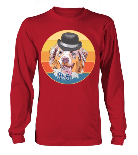 German Shepherd Dog Breed Vintage Retro Sunset Long sleeved Unisex
