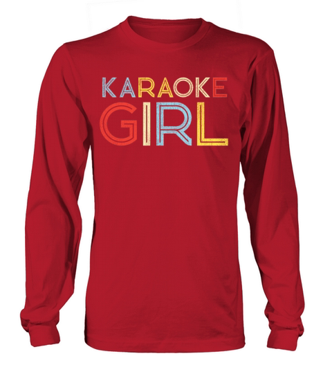 Karaoke Singer Retro Vintage Long sleeved Unisex