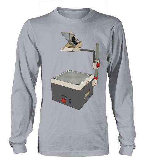 OHP 80s 90s Overhead Projector Long sleeved Unisex