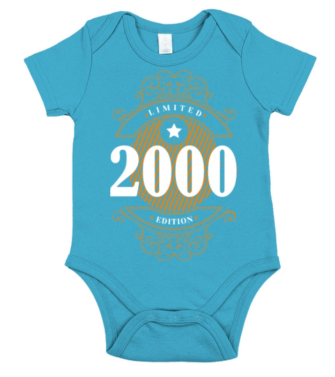 2000 Limited Edition Birthday Short Sleeve Baby One-Piece