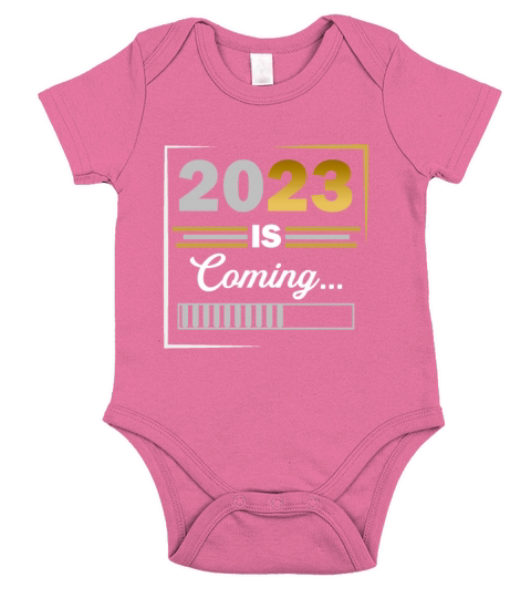 2023 Is Coming New Year Loading Short Sleeve Baby One-Piece