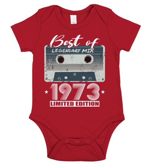 50th birthday vintage 1973 best of 1973 Short Sleeve Baby One-Piece