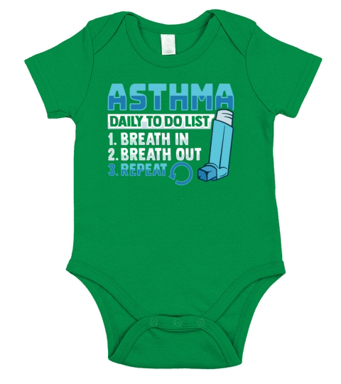 Albuterol Asthma Inhaler Design for an Asthmatic Short Sleeve Baby One-Piece