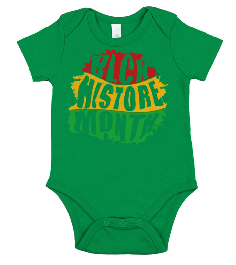 balck histore month shirt Short Sleeve Baby One-Piece