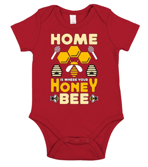 Beekeeping Home Is Where Your Honeybee Beekeeper Short Sleeve Baby One-Piece