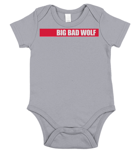 big bad wolf quote Short Sleeve Baby One-Piece
