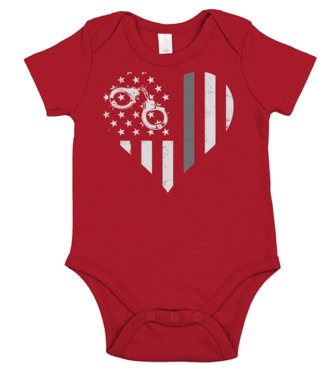 Correctional Officer Patriotic Short Sleeve Baby One-Piece