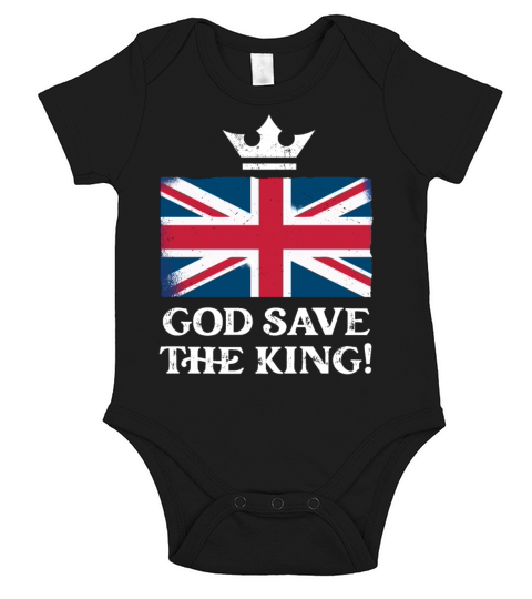 God Save the King Charles III Coronation 2023 Short Sleeve Baby One-Piece