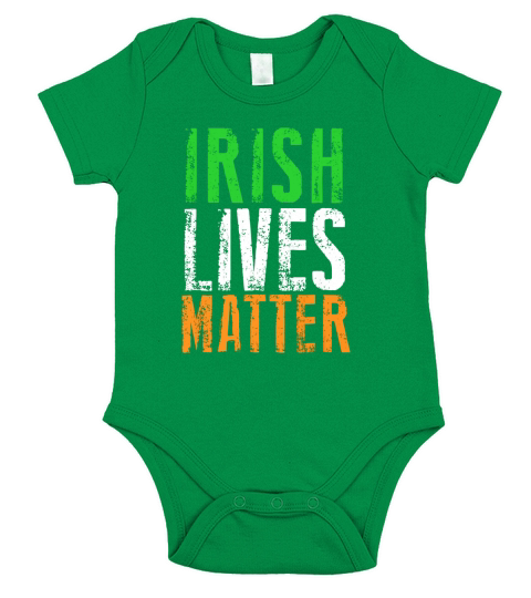 Irish Lives Matter Ireland Pride Flag Short Sleeve Baby One-Piece
