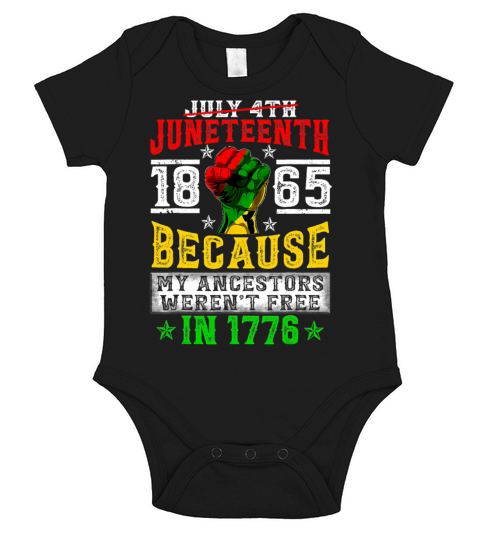 Juneteenth Black History Pride African Cool Short Sleeve Baby One-Piece