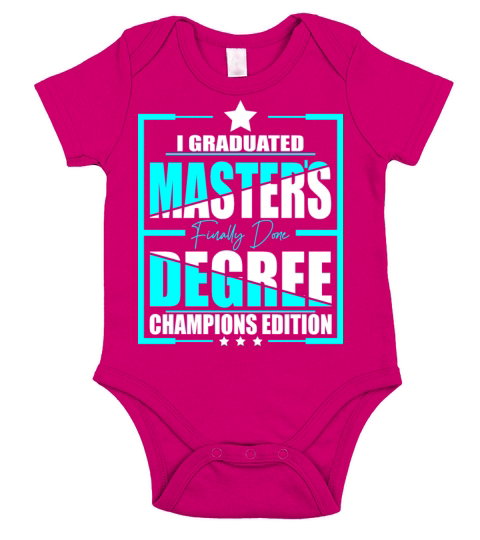 Masters Degree Short Sleeve Baby One-Piece