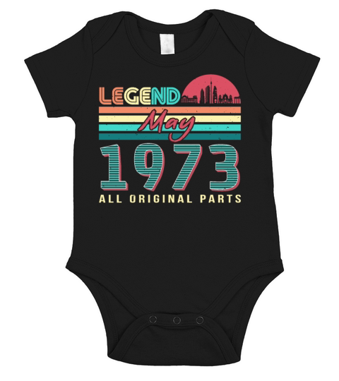 May 1973 Vintage Short Sleeve Baby One-Piece
